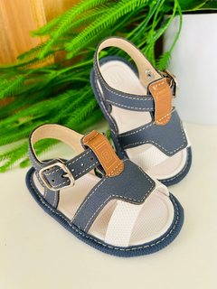 SANDALIA CLASSICA PIMPOLHO FASE 1 AZUL/BRANCO