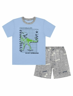 PIJAMA INFANTIL MENINO DINO QUE BRILHA NO ESCURO