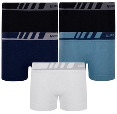CUECA BOXER LUPO KIDS MICROFIBRA SEM COSTURA
