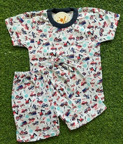 PIJAMA MASC M/C MELHA ESTAMPADO - comprar online