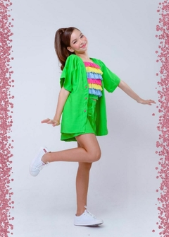CONJUNTO KIMONO COLORE BARBIE - Formiguinha Kids Moda Infantil