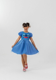 FANTASIA INFANTIL STITCH AZUL