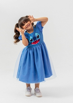FANTASIA INFANTIL STITCH AZUL - Formiguinha Kids Moda Infantil