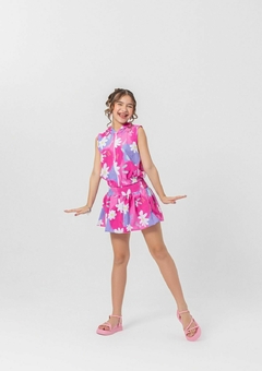 CONJUNTO INFANTIL NATALIA BALONE FLOR - loja online
