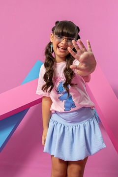 CONJ STITCH TEE + SHORT SAIA BALONE - Formiguinha Kids Moda Infantil