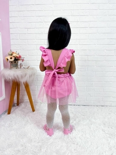 ROMPER MENINA PÁSCOA INFANTIL BODY TULLR GLITTER na internet