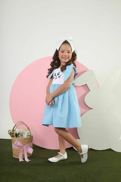 VESTIDO INFANTIL MENINA DE PASCOA TULLE na internet