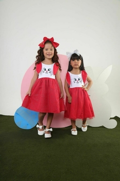 VESTIDO INFANTIL MENINA DE PASCOA TULLE - comprar online