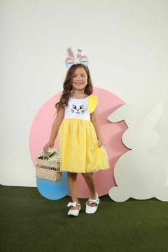 Imagem do VESTIDO INFANTIL MENINA DE PASCOA TULLE