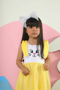 VESTIDO INFANTIL MENINA DE PASCOA TULLE - comprar online