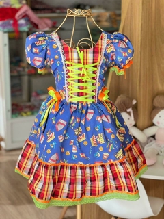 VESTIDO JUNINO DIVERSOS INFANTIL
