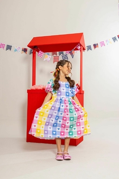 VESTIDO MENINA INFANTIL DUDA XADREZ - Formiguinha Kids Moda Infantil