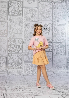 CONJ FEMININO TEE+SHORT BOOBIE DOODS INFANTIL - Formiguinha Kids Moda Infantil