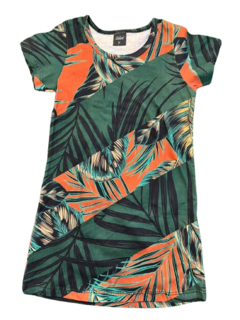 VESTIDO FLORES VERDES - comprar online