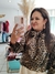 Blusa metálica animal print