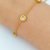 Pulseira Números Romanos Cravejada - Michelle Joias e Acessórios
