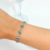 Pulseira zircônias Corações - Michelle Joias e Acessórios