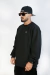Moletom Careca Sober Logo S. - Preto/Chumbo - loja online