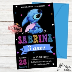 Convite Digital Lilo e Stitch
