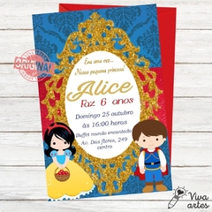 Convite Digital Branca De Neve