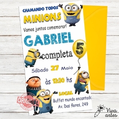 Convite Digital Minions