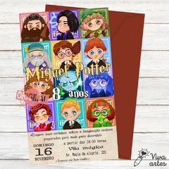 Convite Digital Harry Potter