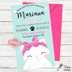 Convite Digital Gatinho