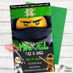 Convite Digital Lego Ninjago