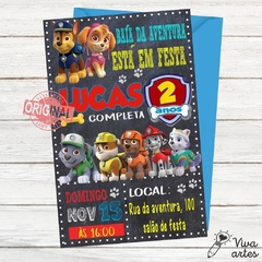 Convite Digital Patrulha Canina
