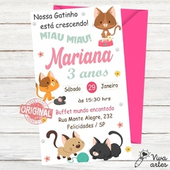 Convite Digital Gatinho