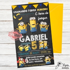 Convite Digital Minions