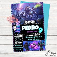 Convite Digital Fortnite