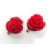 Brinco Rosa Vermelha com Banho de Ouro 18k - comprar online