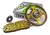 (699) - KIT TRANSMISION TECH HONDA CG TITAN 150 43T/16T [CADENA 428H REFORZADA] DORADA - comprar online