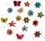 2 Pacotinhos de Pins Botons Para Croc Kit Sandalias (variados - Meninas ) - comprar online