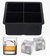 Forma De Gelo Silicone Quadrado 04 Cubos - comprar online