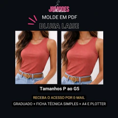 Modelagem de blusa Laise