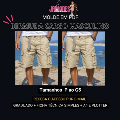Modelagem Bermuda Cargo Masculino