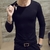 Jdimitty 1pc moda venda quente clássico manga longa camiseta para homens de fit na internet