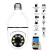 Câmera wifi ip sem fio wireless giratória 360 com encaixe lampada bocal rosca full HD visão noturna segurança bicolor