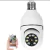 Câmera wifi ip sem fio wireless giratória 360 com encaixe lampada bocal rosca full HD visão noturna segurança bicolor - comprar online