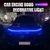 Okeen led luzes da capa do carro universal farol tira flexível carro decorativo - 2KngStore