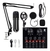 Microfone condensador profissional bm 800, cartão de som para microfone phantom power bm800, para jogar em pc, karaoke, gravação