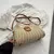 BOLSA DE OMBRO DE PALHA CESTA BOHO COM ALÇA SUPERIOR TECIDA À MÃO/ COD.B136 na internet