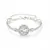 Pulseira de Luxo com Grande Zircão Redondo – Ajustável, Dourada e Brilhante/ COD. JP0002 na internet