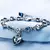 Pulseira Azul Cristal Charme Nupcial/ COD. JP0003 - ESSENZA D'LUXXE Moda & Acessórios 