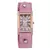Relógio Feminino Roma Design Quadrado Clássico — Pulseira de Couro Legítimo com Cristais Elegantes, Estilo Casual Sofisticado_ Cód. R0052 na internet