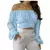 VB36 - BLUSA SEXY ELEGANTE ESTAMPADA TOP COM ARCO MANGA LONGA na internet