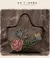 BOLSA DE COURO GENUÍNO FLORAIS VINTAGE ARTESANAL EM COURO DE VACA/ COD.B31 - loja online