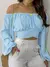 VB36 - BLUSA SEXY ELEGANTE ESTAMPADA TOP COM ARCO MANGA LONGA na internet